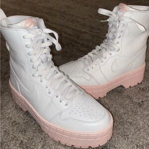 AIR JORDAN 1 Brooklyn Boots/Sneakers Sail/Legend Pink/Sail SZ 10 Brand New nobox
